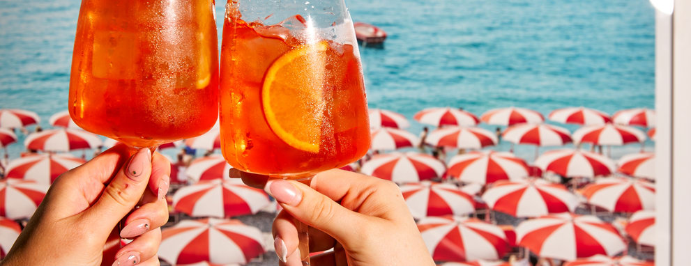 Someone eating pasta and a salad at Prezzo