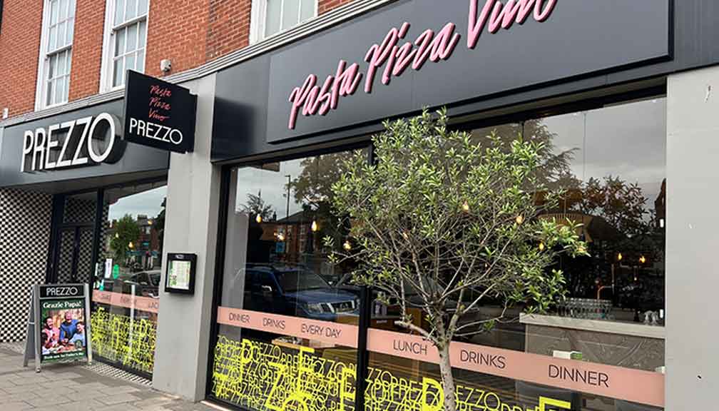 Italian restaurant in Grantham Prezzo Italian Restaurant