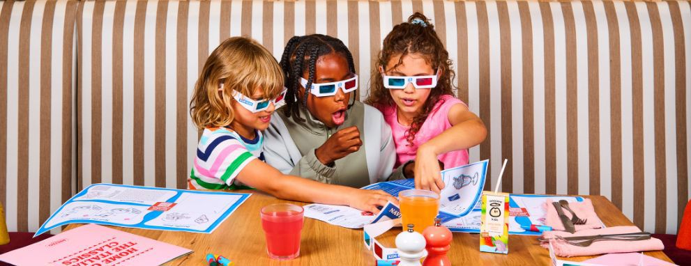 Kids eating free al summer and 3d menus