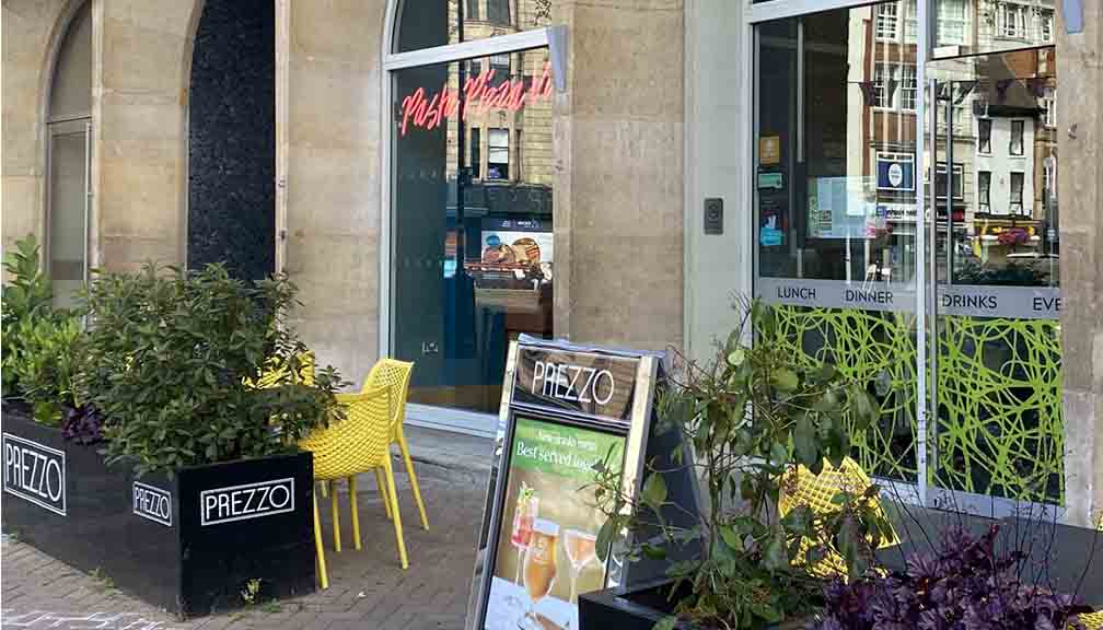 Italian restaurant in Northampton Prezzo Italian Restaurant