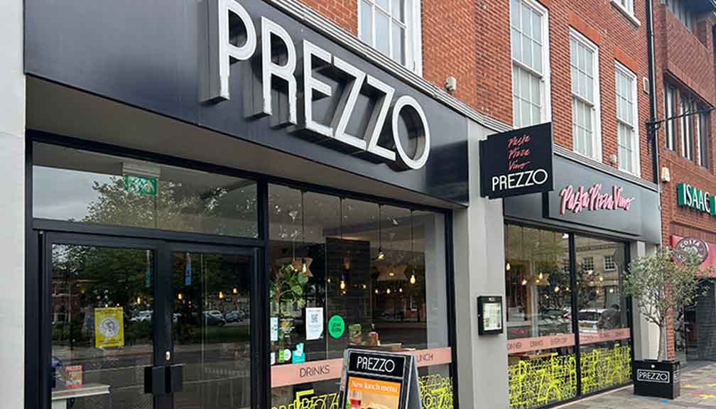 Italian restaurant in Grantham Prezzo Italian Restaurant