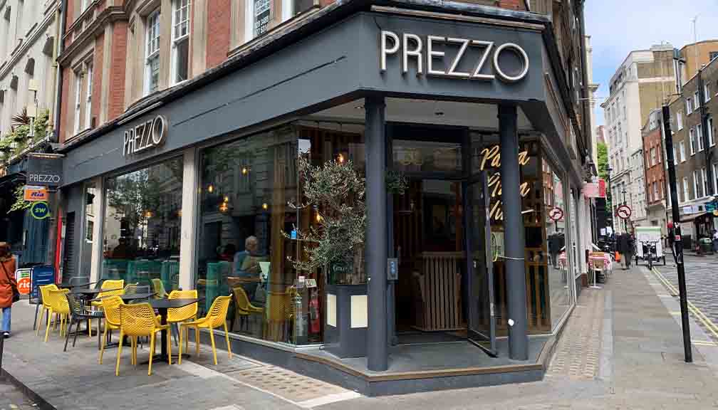 Italian restaurant in Soho | Prezzo Italian Restaurant